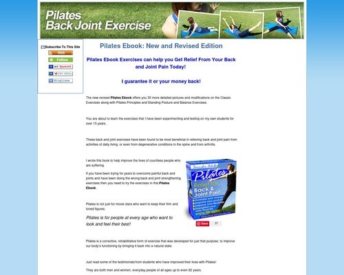 Pilates: Relief For Back And Joint Pain.